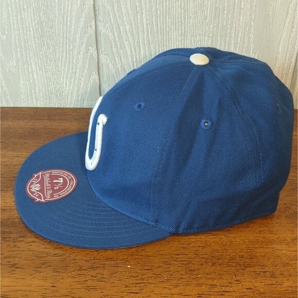 NFL Indianapolis Colts Mitchell & Ness fitted wool hat NWT sz 7 1/2 - Picture 2 of 9